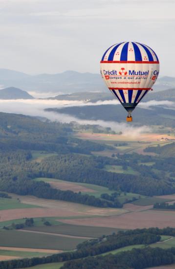 Vol en Montgolfière au dessus du canton du Jura suisse - Août 2014