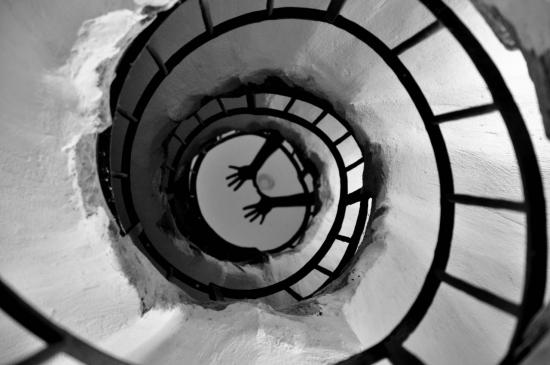 Escalier à la basilique de Superga à Turin - Piémont (TO)