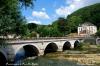 Mairie et pont à Pont-De-Roide (Doubs)