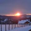 Coucher de soleil sur un village du Doubs (25)