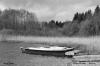 Barques au repos sur le lac de Bonlieu (39)