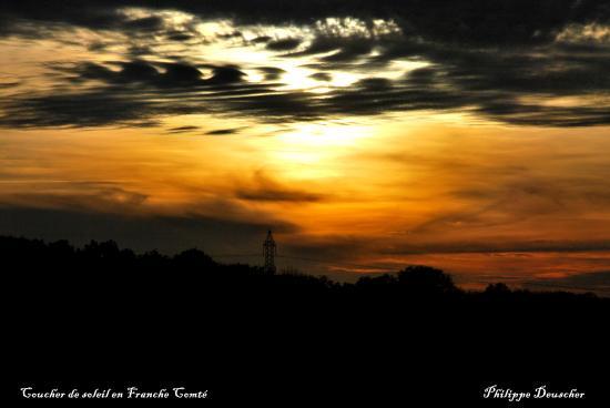 Coucher de soleil dans le Territoire de Belfort (90)