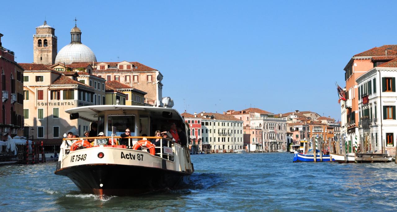 Le Grand Canal à Venise - Vénétie - Italie - Avril 2014