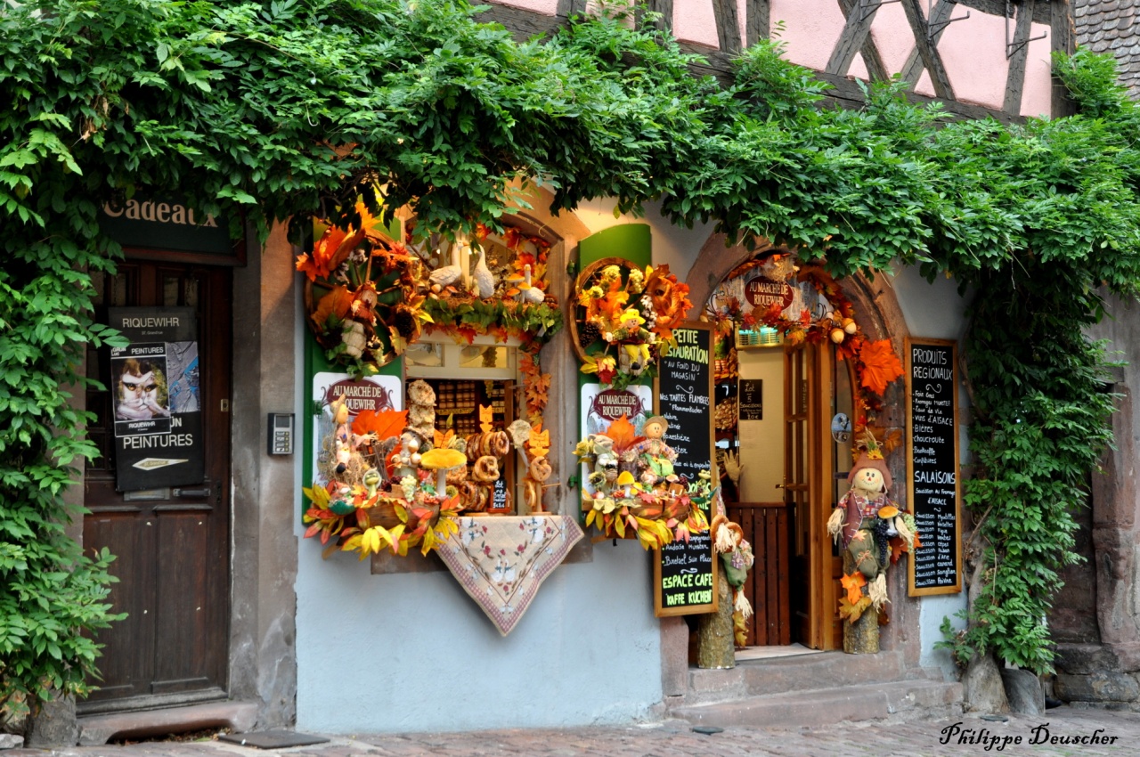 Décoration d'une ville alsacienne - Haut Rhin - Octobre 2010