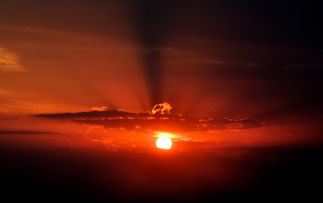 Coucher de soleil sur le lac de Sainte Croix - Var - Juillet 2015